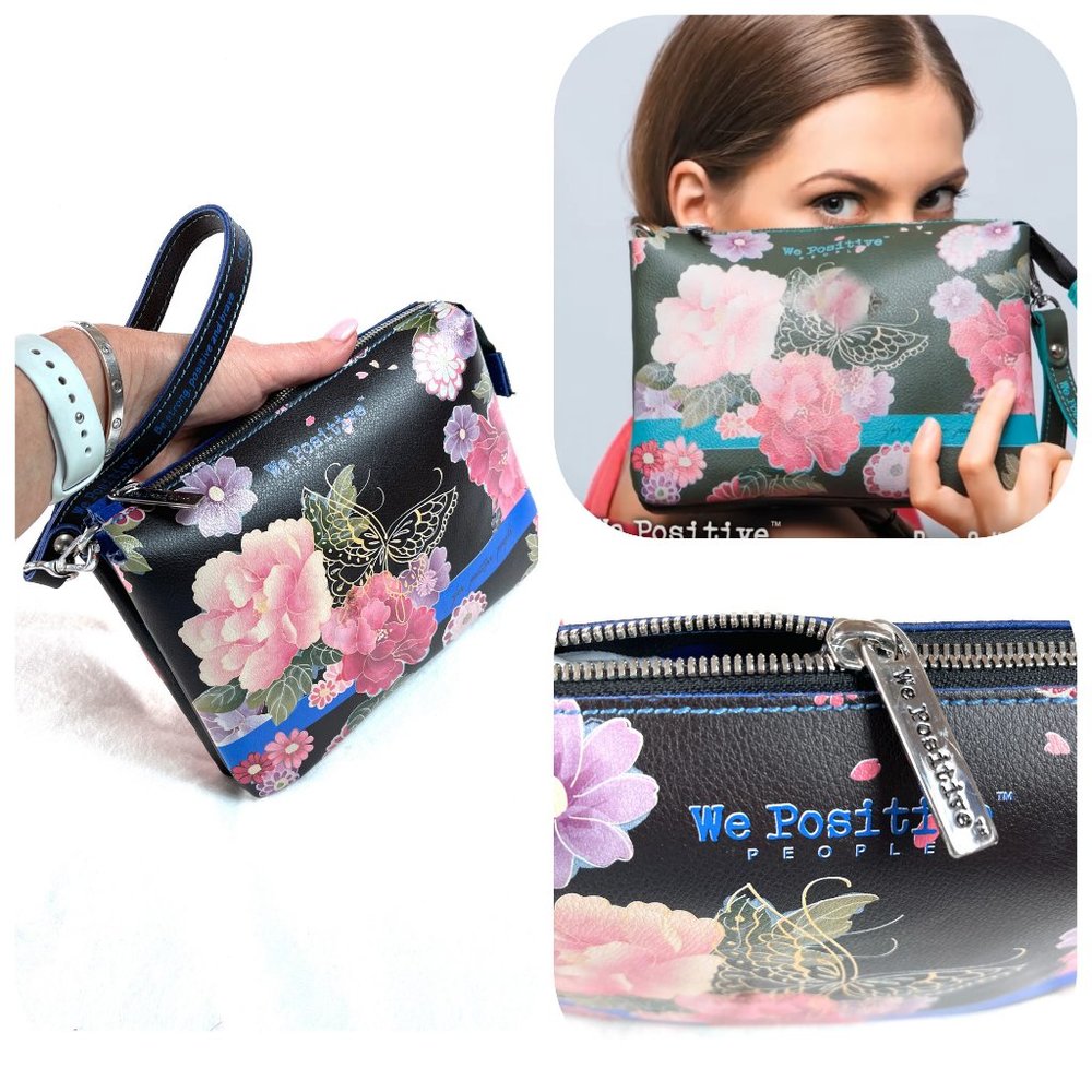 We Positive People made in Italy Leater Bracciali wristlet/clutch